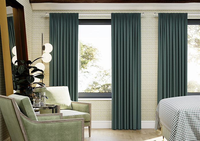 Stamford, Peacock - Made to Measure Curtains - Image 3